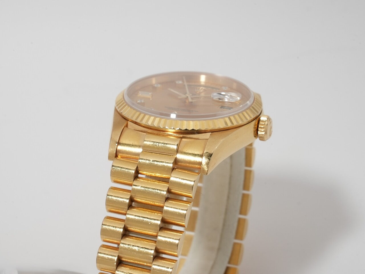 ロレックス デイデイト36 Ref.18238A イエローゴールド シャンパンx10Pダイヤ文字盤 中古 q9eppsns