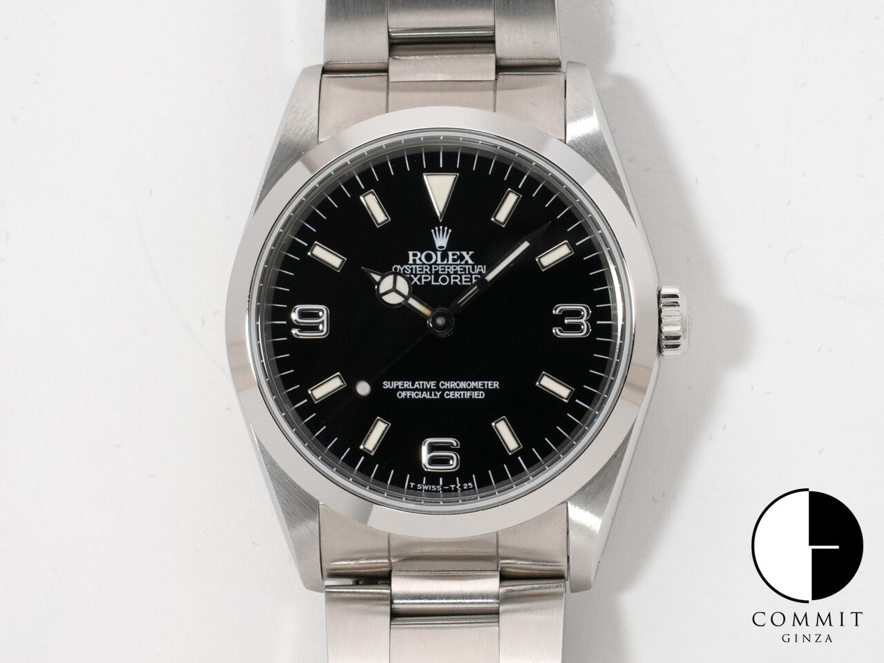 ロレックス エクスプローラーI Ref.14270 ステンレススチール ブラック文字盤 オイスターブレスレット 中古 h9gaxuav