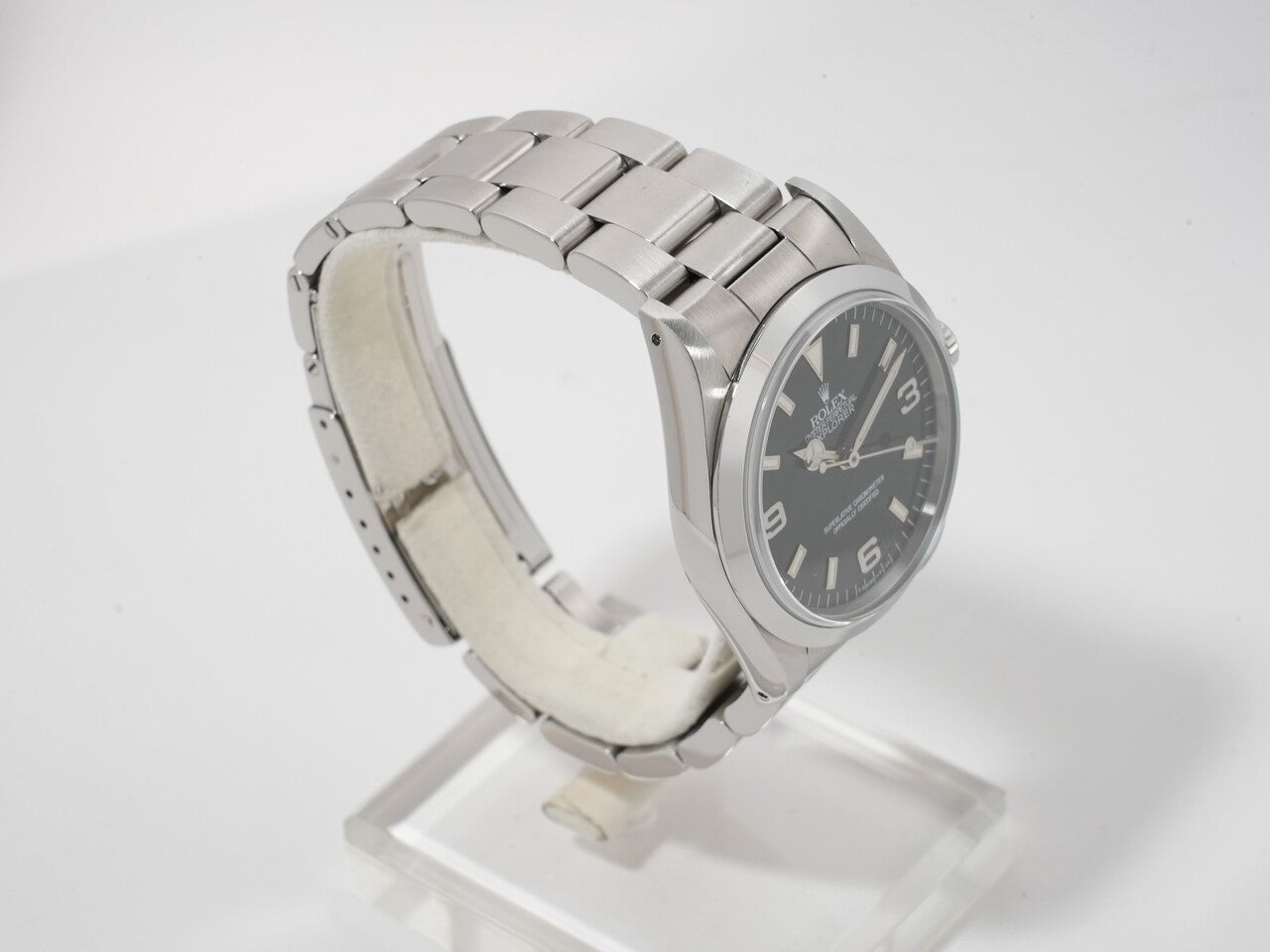 ロレックス エクスプローラーI Ref.14270 ステンレススチール ブラック文字盤 オイスターブレスレット 中古 h9gaxuav