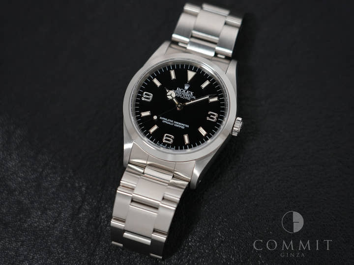 ロレックス エクスプローラーI Ref.14270 ステンレススチール ブラック文字盤 オイスターブレスレット 中古 h9gaxuav