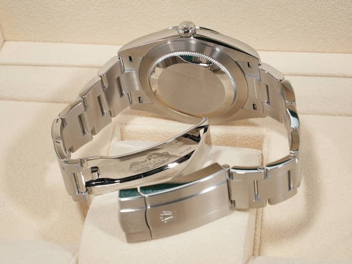 ロレックス オイスターパーペチュアル41 Ref.124300 ステンレススチール ターコイズ文字盤 美品 wycqiz63