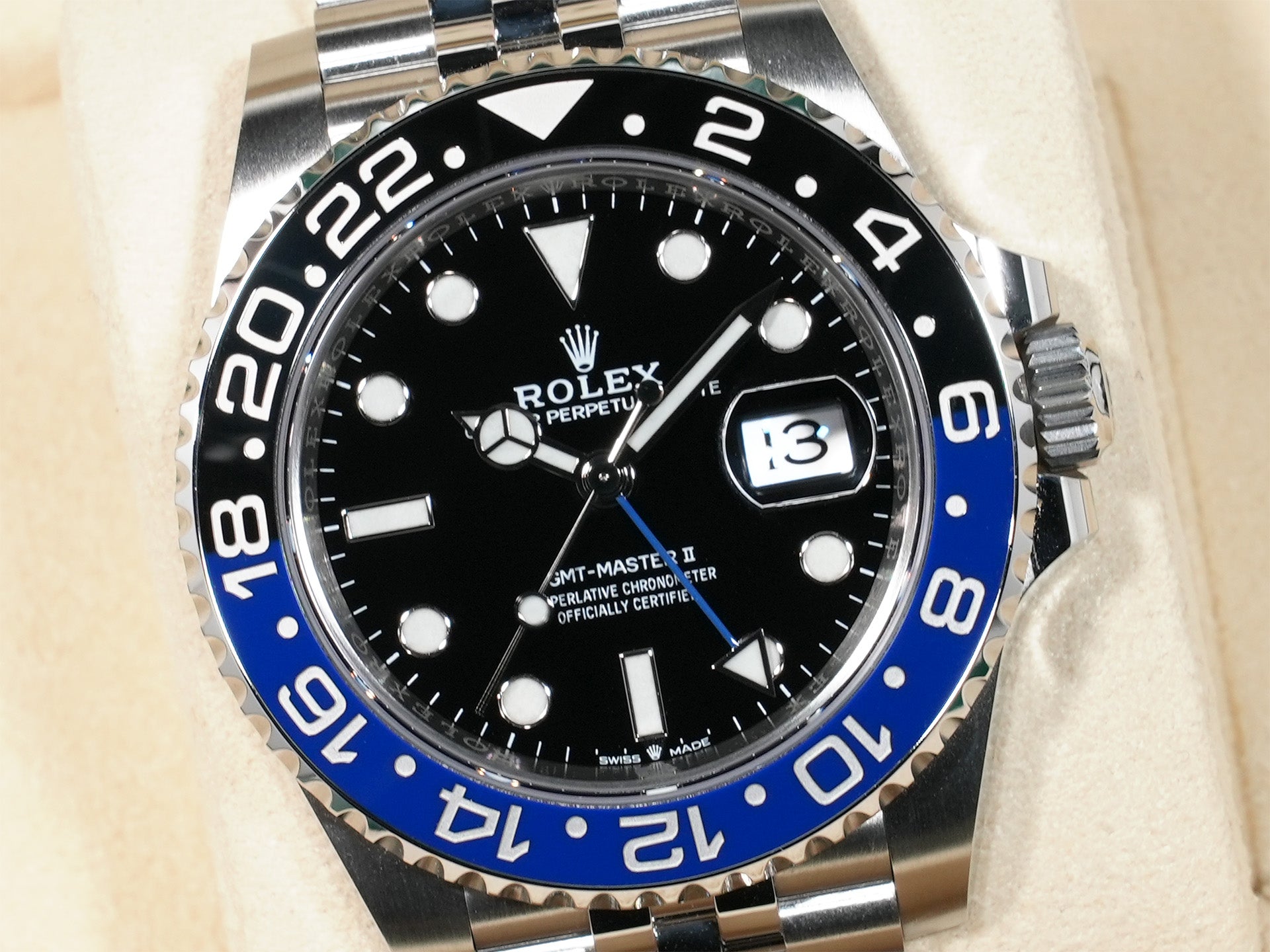 ロレックス GMTマスターII Ref.126710BLNR ステンレススチール ブラック文字盤 ジュビリーブレスレット 未使用 riedg5m2