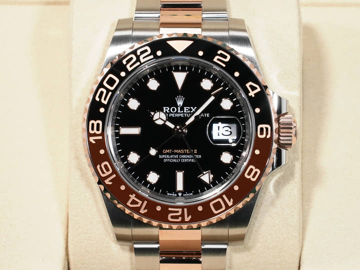 ロレックス GMTマスターII Ref.126711CHNR ステンレススチール/エバーローズゴールド ブラック文字盤 オイスターブレスレット 未使用 9oc3wsw3