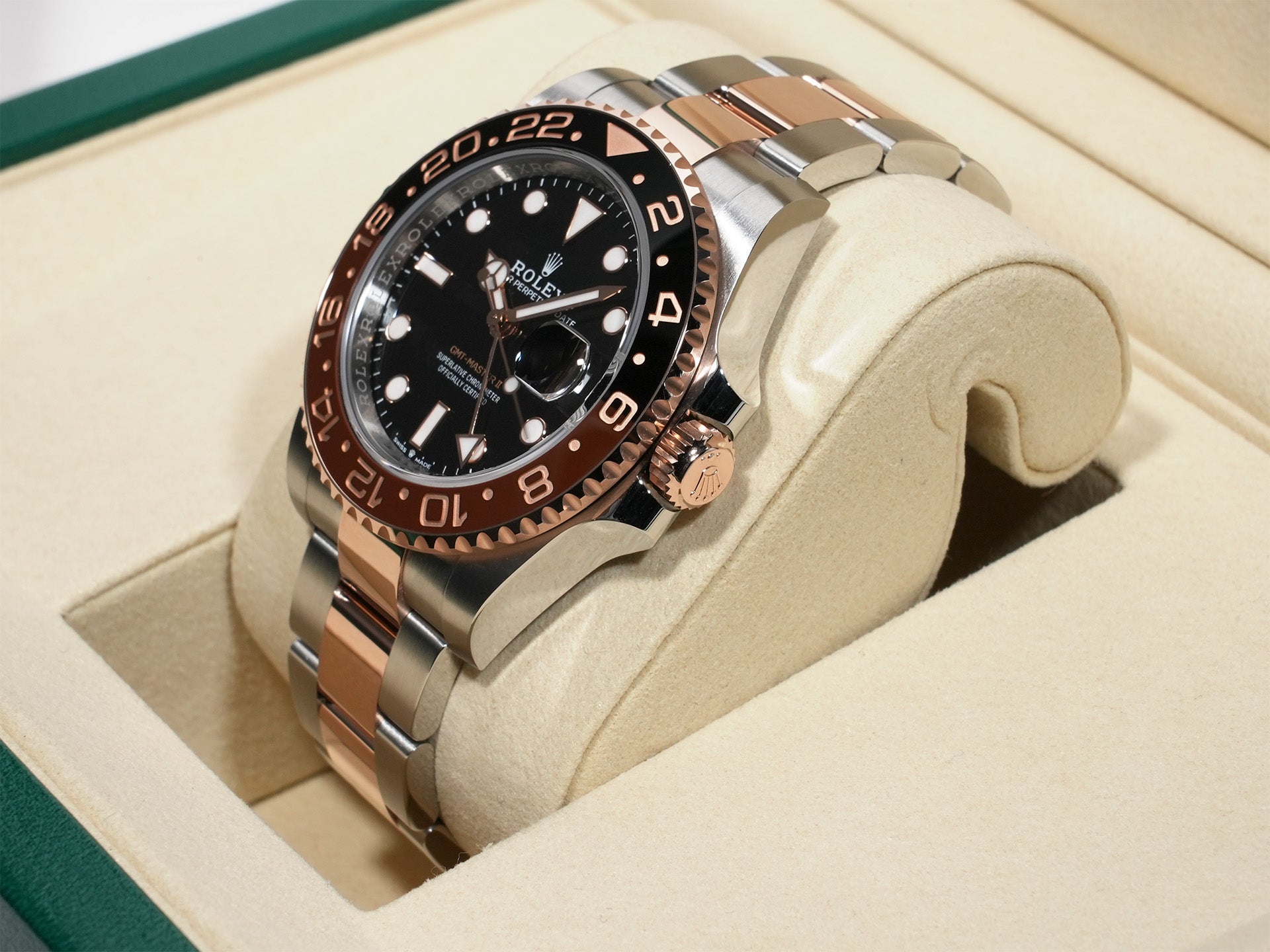 ロレックス GMTマスターII Ref.126711CHNR ステンレススチール/エバーローズゴールド ブラック文字盤 オイスターブレスレット 未使用 9oc3wsw3