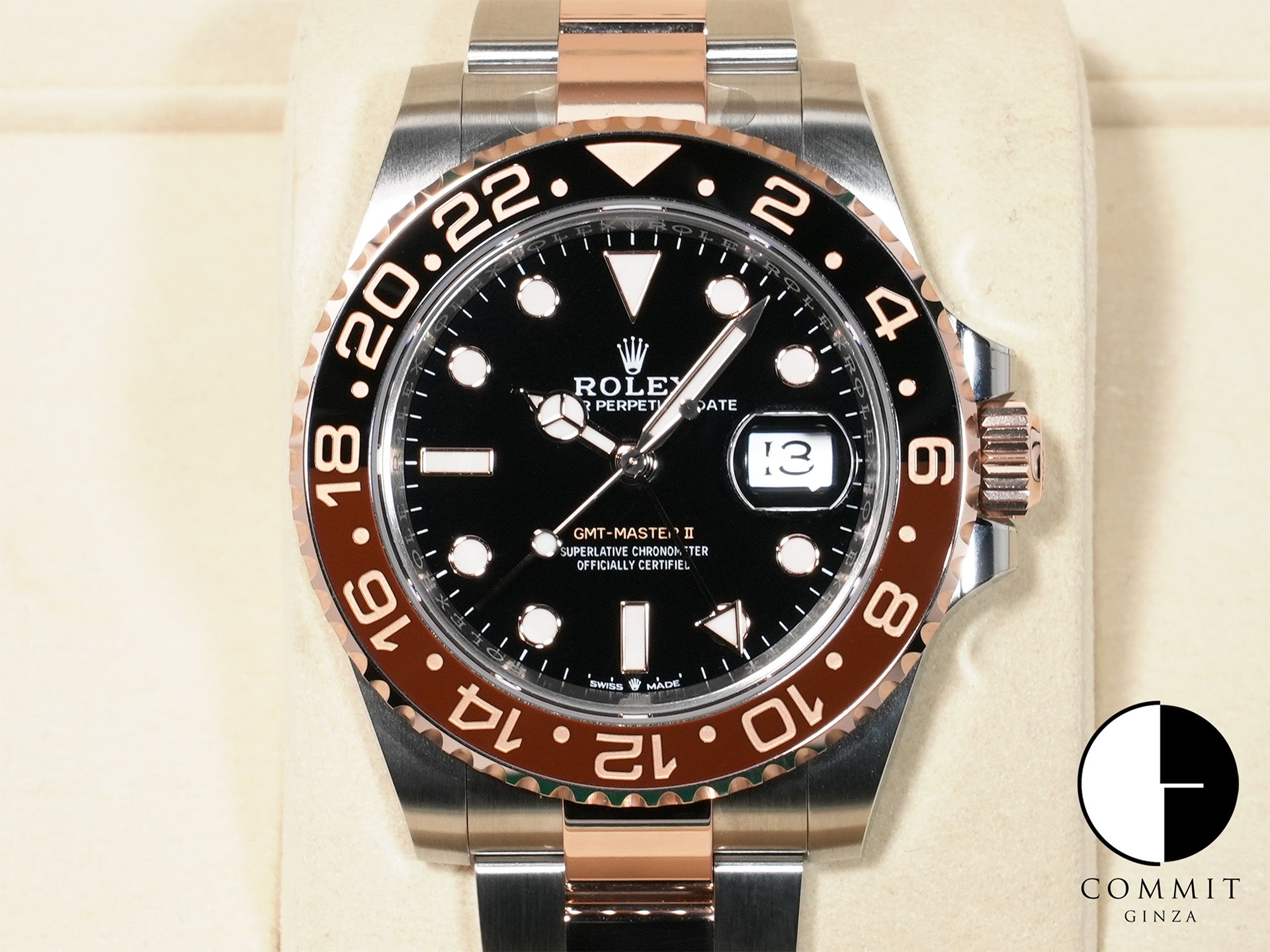 ロレックス GMTマスターII Ref.126711CHNR ステンレススチール/エバーローズゴールド ブラック文字盤 オイスターブレスレット 未使用 e2avsw2p