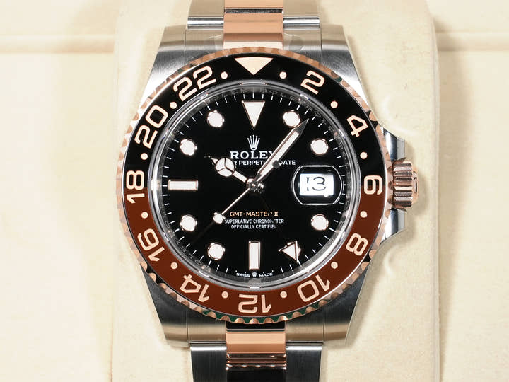 ロレックス GMTマスターII Ref.126711CHNR ステンレススチール/エバーローズゴールド ブラック文字盤 オイスターブレスレット 未使用 e2avsw2p
