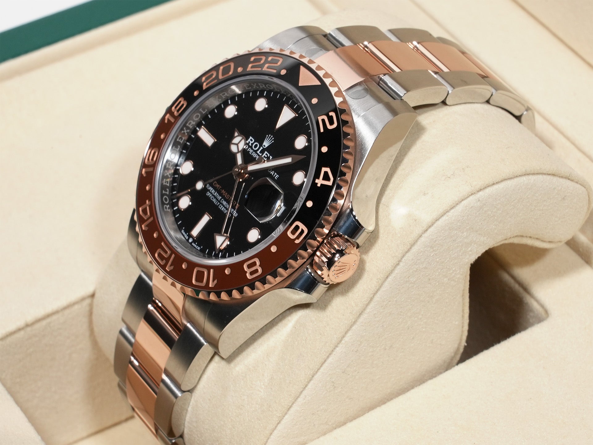 ロレックス GMTマスターII Ref.126711CHNR ステンレススチール/エバーローズゴールド ブラック文字盤 オイスターブレスレット 未使用 e2avsw2p