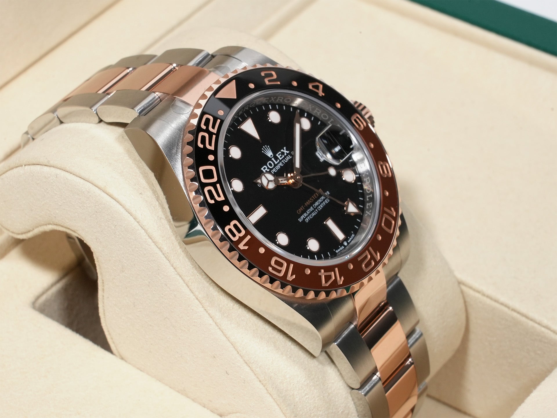 ロレックス GMTマスターII Ref.126711CHNR ステンレススチール/エバーローズゴールド ブラック文字盤 オイスターブレスレット 未使用 e2avsw2p