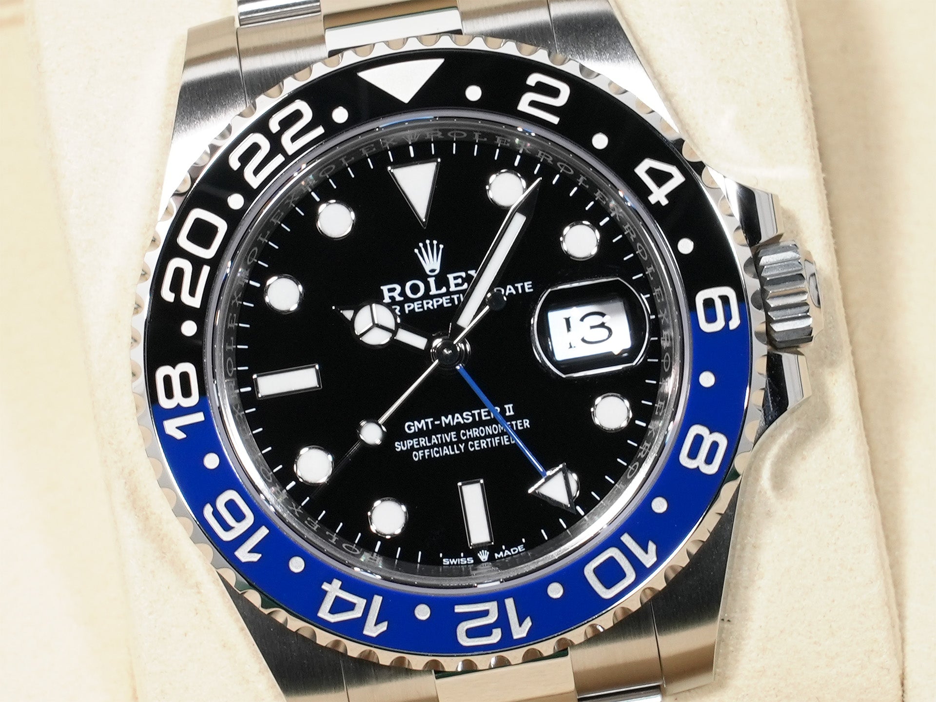 ロレックス GMTマスターII Ref.126710BLNR ステンレススチール ブラック文字盤 オイスターブレスレット 未使用 itx9he6c