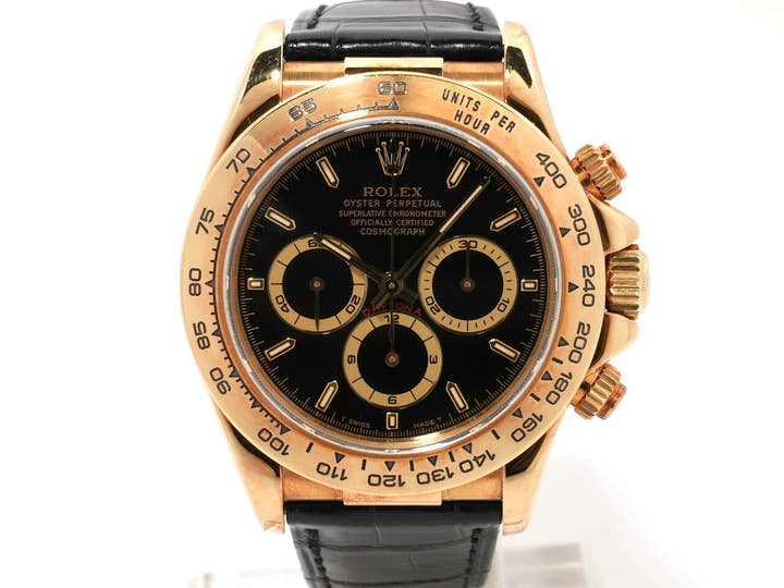 ロレックス デイトナ エルプリメロ Ref.16518 イエローゴールド ブラック文字盤 中古 55gwukq7