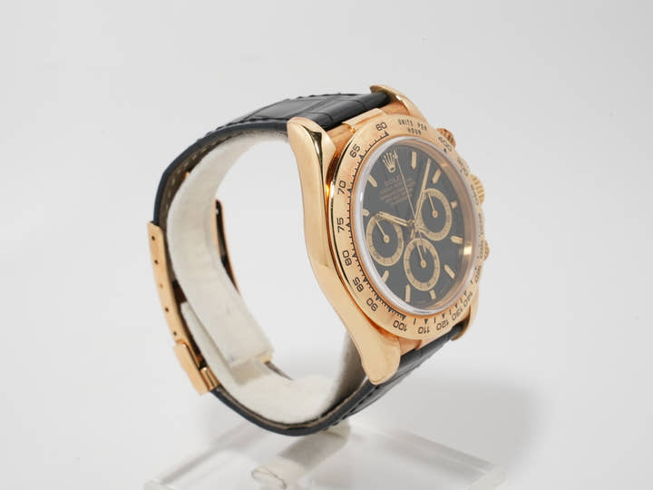 ロレックス デイトナ エルプリメロ Ref.16518 イエローゴールド ブラック文字盤 中古 55gwukq7