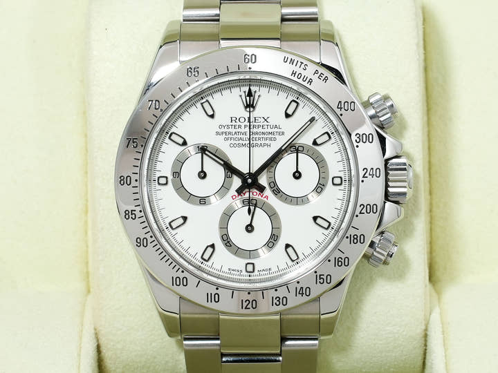 Rolex Daytona Ref. 116520 Stainless Steel Ivory Dial Used ren6ix45