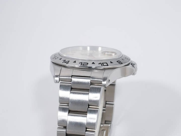 ロレックス エクスプローラーII Ref.16550 ステンレススチール アイボリー文字盤 オイスターブレスレット 中古 7df6agge