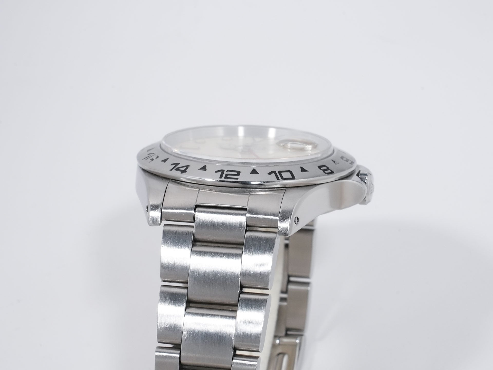 ロレックス エクスプローラーII Ref.16550 ステンレススチール アイボリー文字盤 オイスターブレスレット 中古 7df6agge