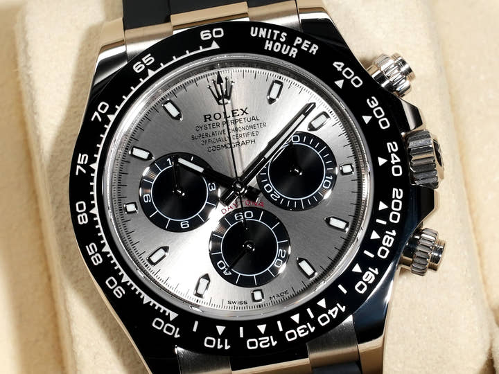 Rolex Daytona Ref. 116519LN White Gold Steel x Black Dial Excellent Condition mvdzeirt