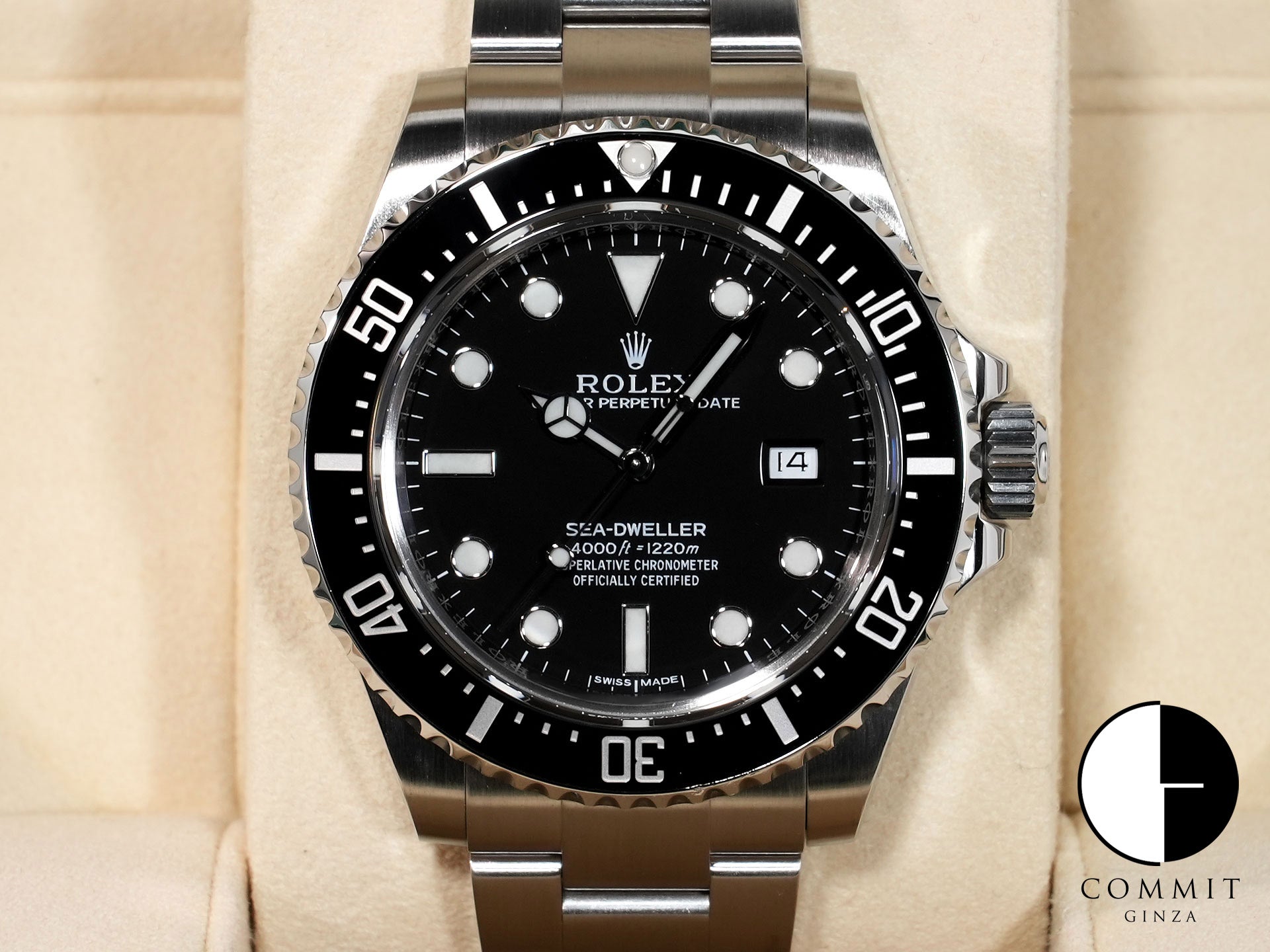ロレックス シードゥエラー 4000 Ref.116600 ステンレススチール ブラック文字盤 美品 pwyxszng