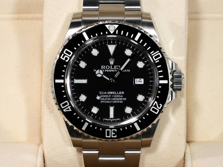 ロレックス シードゥエラー 4000 Ref.116600 ステンレススチール ブラック文字盤 美品 pwyxszng