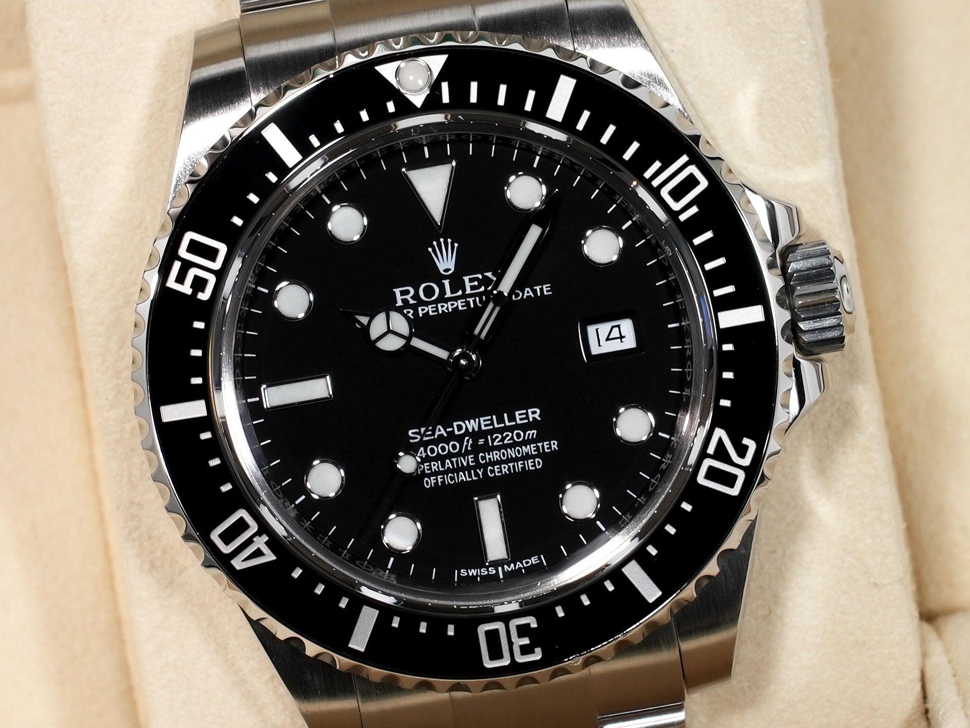 ロレックス シードゥエラー 4000 Ref.116600 ステンレススチール ブラック文字盤 美品 pwyxszng