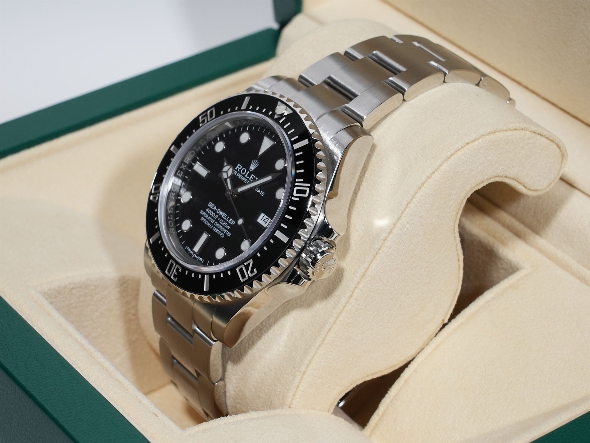 ロレックス シードゥエラー 4000 Ref.116600 ステンレススチール ブラック文字盤 美品 pwyxszng