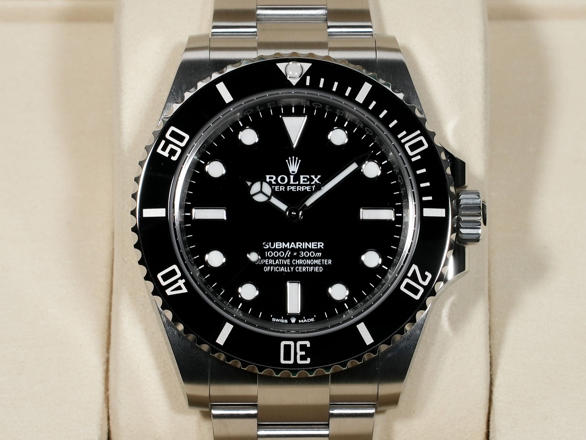 ロレックス サブマリーナー ノンデイト Ref.124060 ステンレススチール ブラック文字盤 未使用 zywim5p2