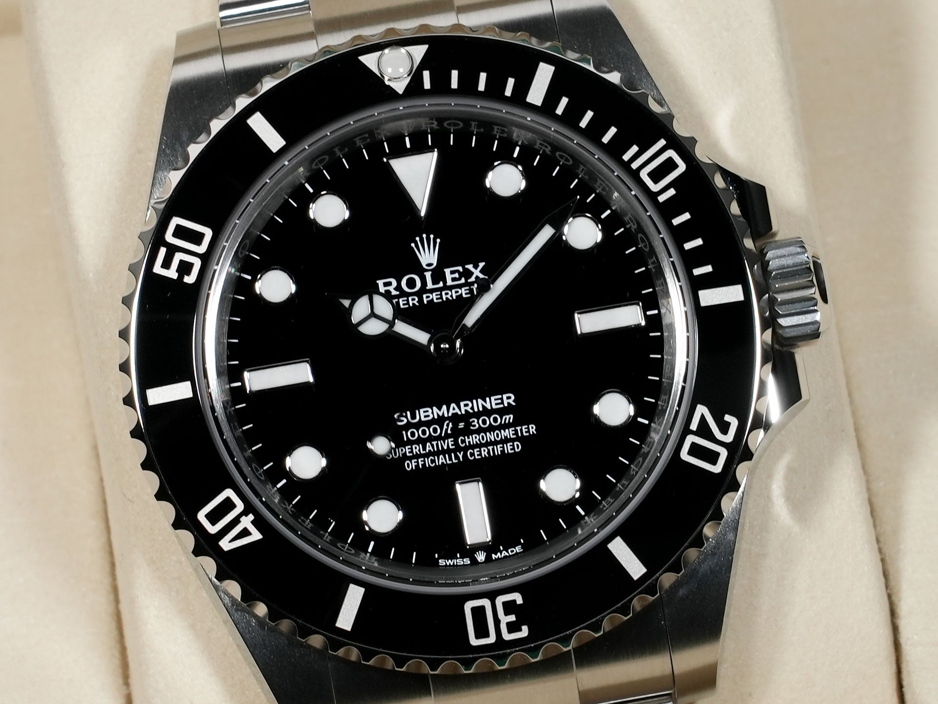 ロレックス サブマリーナー ノンデイト Ref.124060 ステンレススチール ブラック文字盤 未使用 zywim5p2