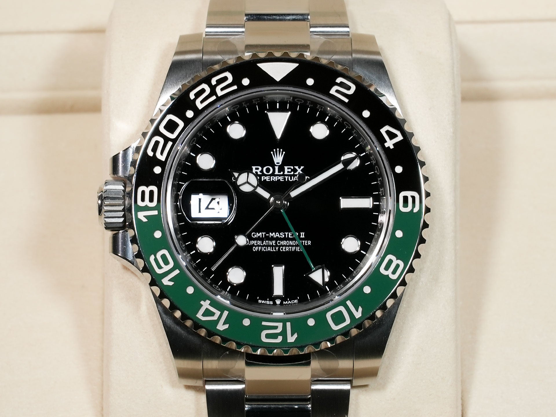 ロレックス GMTマスターII Ref.126720VTNR ステンレススチール ブラック文字盤 オイスターブレスレット 未使用 fk92rad8