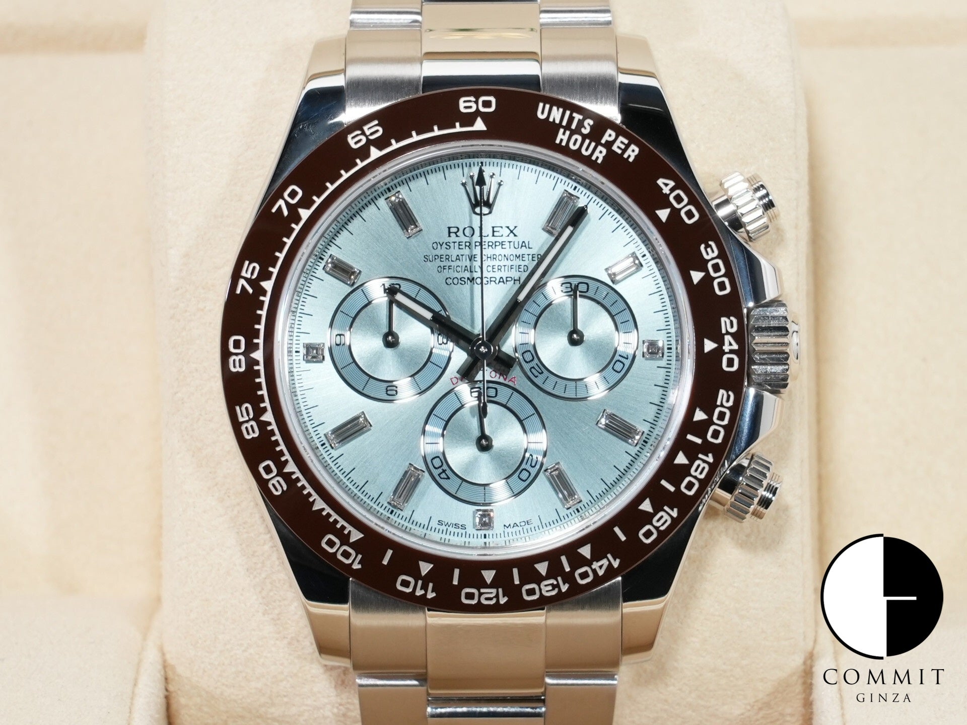 ロレックス デイトナ Ref.116506A プラチナ アイスブルー文字盤 美品 8s37h83g