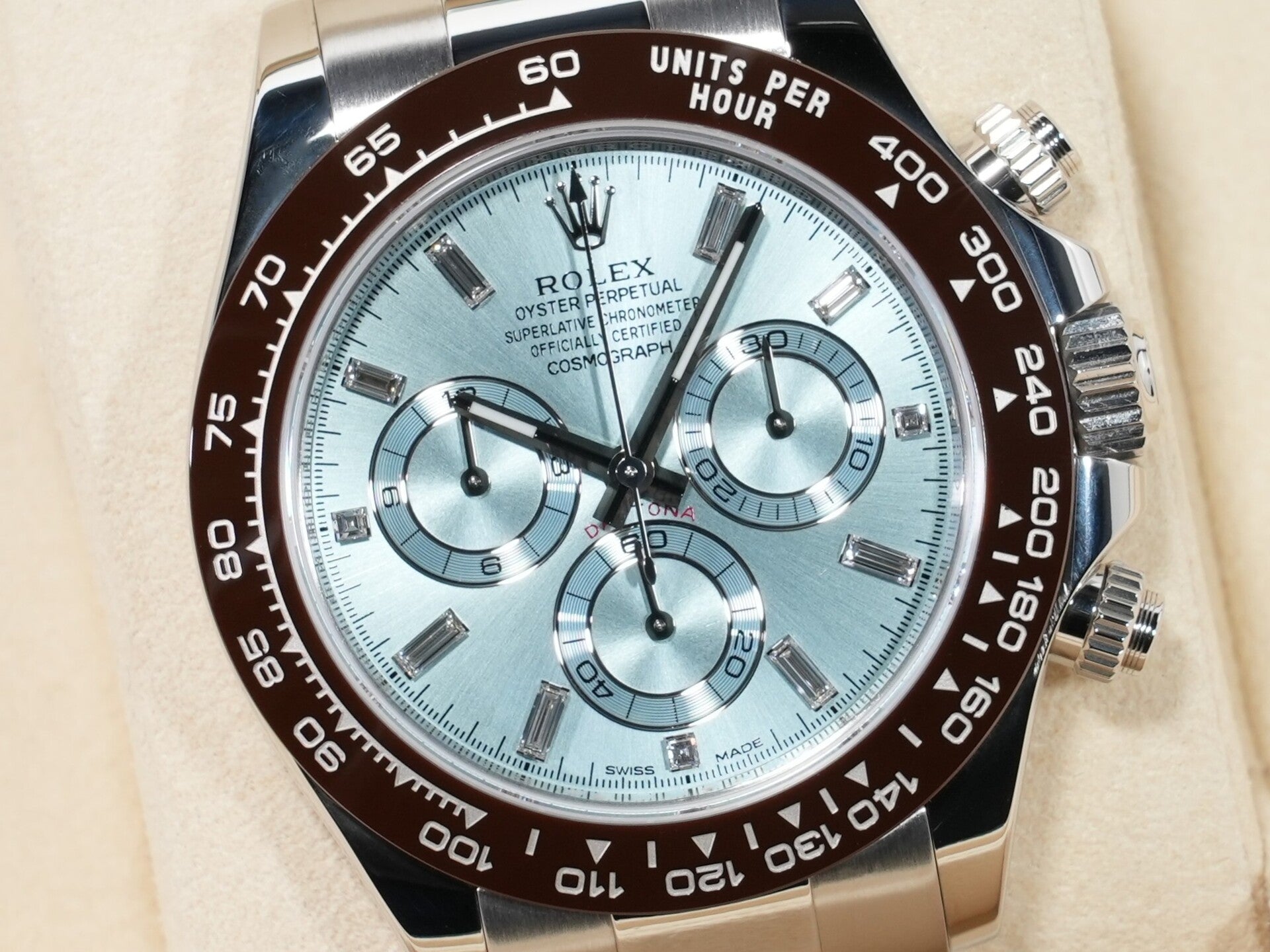 ロレックス デイトナ Ref.116506A プラチナ アイスブルー文字盤 美品 8s37h83g