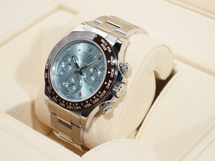 ロレックス デイトナ Ref.116506A プラチナ アイスブルー文字盤 美品 8s37h83g