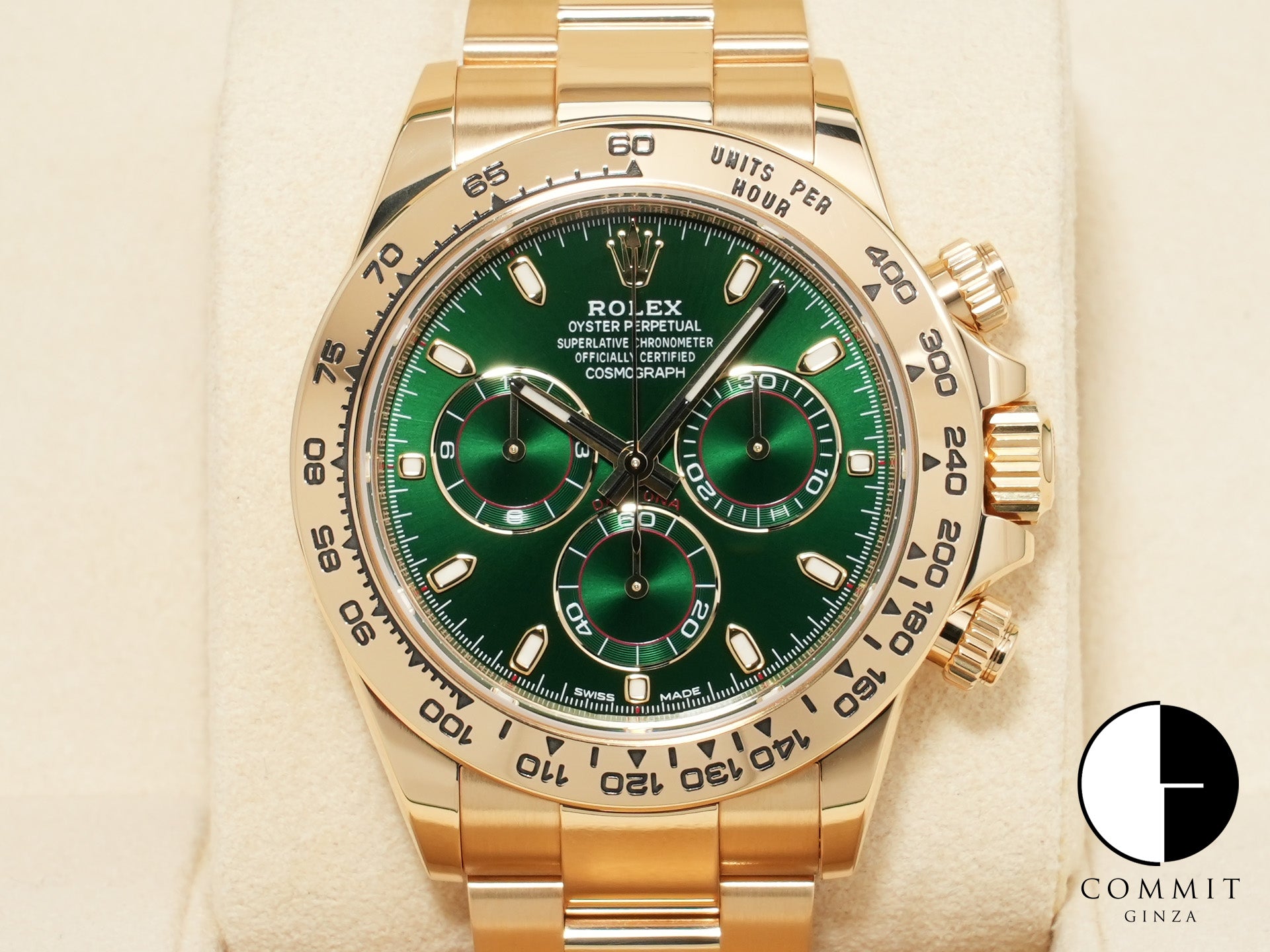 ロレックス デイトナ Ref.116508 イエローゴールド グリーン文字盤 美中古 x52oqq9s