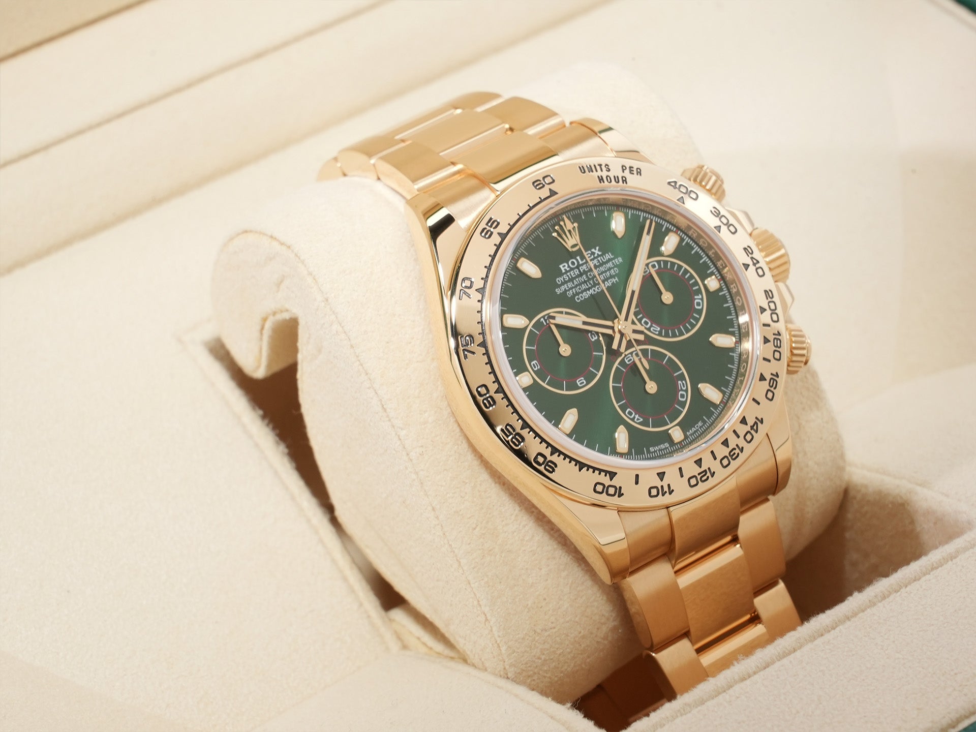 ロレックス デイトナ Ref.116508 イエローゴールド グリーン文字盤 美中古 x52oqq9s