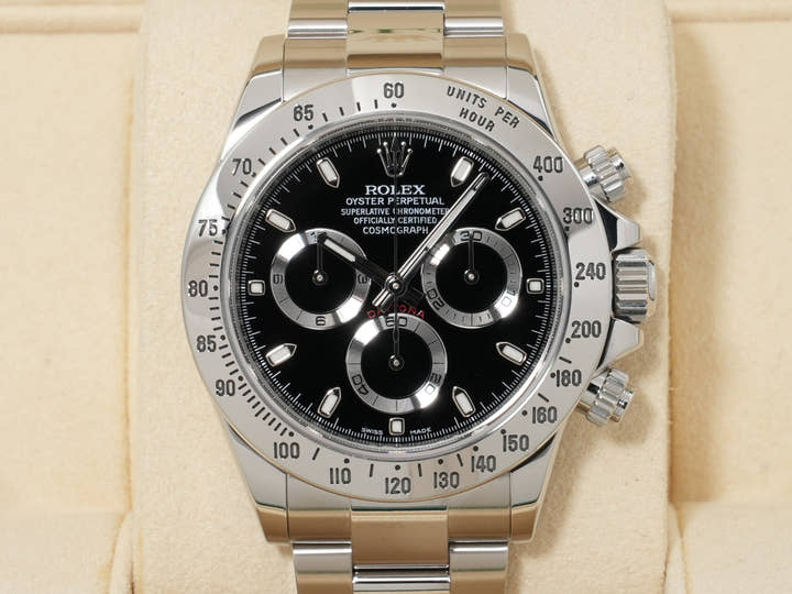 ロレックス デイトナ Ref.116520 ステンレススチール ブラック文字盤 美品 kuc3zc42