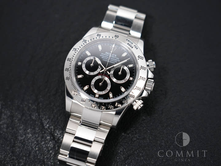 ロレックス デイトナ Ref.116520 ステンレススチール ブラック文字盤 美品 kuc3zc42