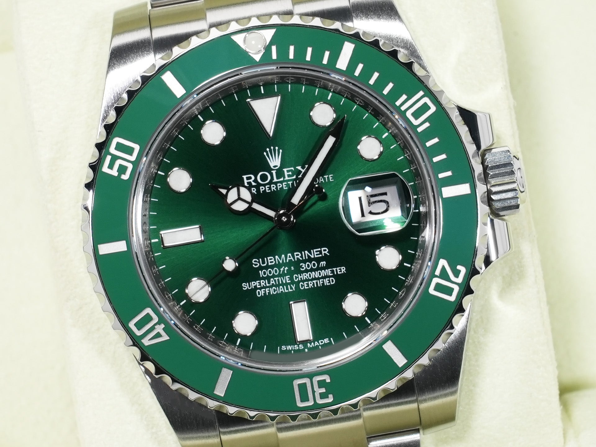 ロレックス サブマリーナー デイト Ref.116610LV ステンレススチール グリーン文字盤 美品 teits4s5