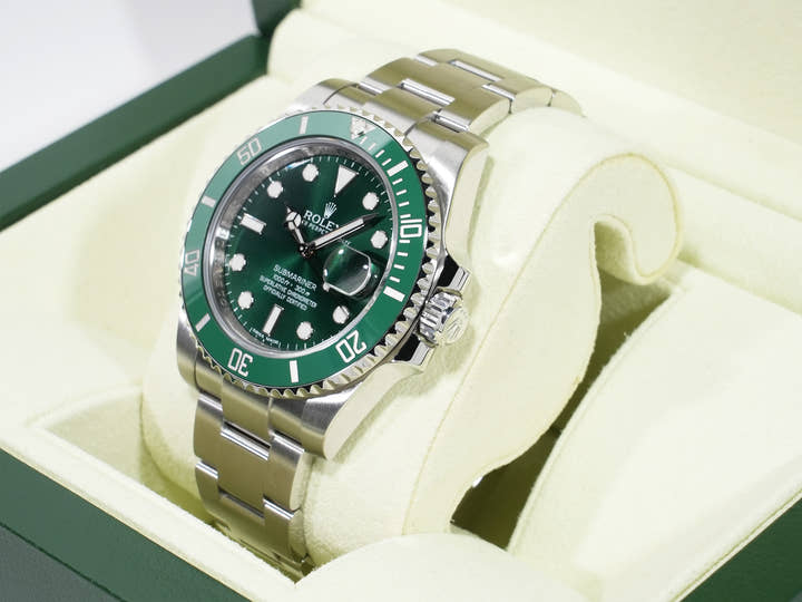 ロレックス サブマリーナー デイト Ref.116610LV ステンレススチール グリーン文字盤 美品 teits4s5