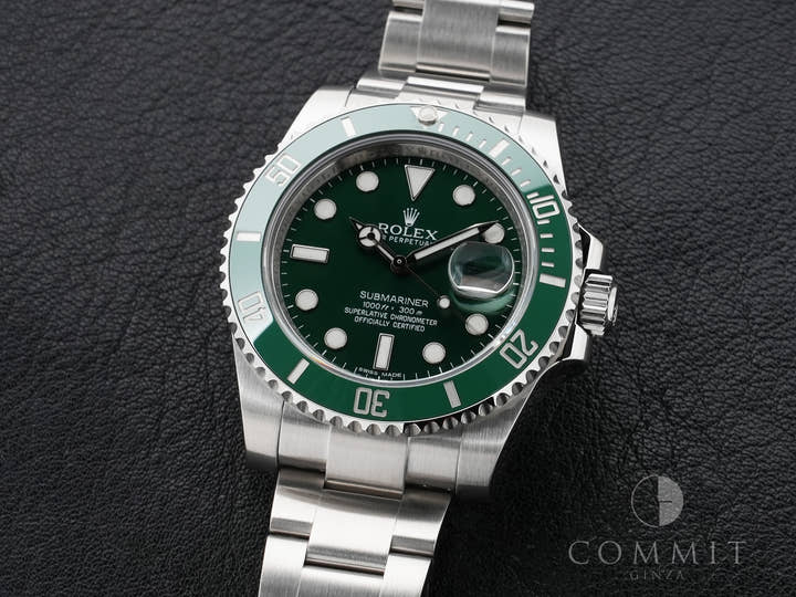 ロレックス サブマリーナー デイト Ref.116610LV ステンレススチール グリーン文字盤 美品 teits4s5