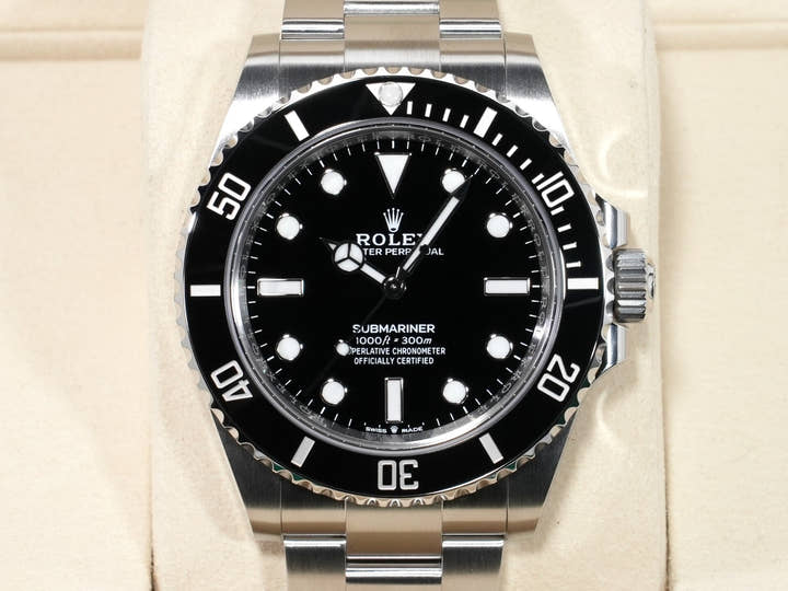ロレックス サブマリーナー ノンデイト Ref.124060 ステンレススチール ブラック文字盤 未使用 nbexrtkx