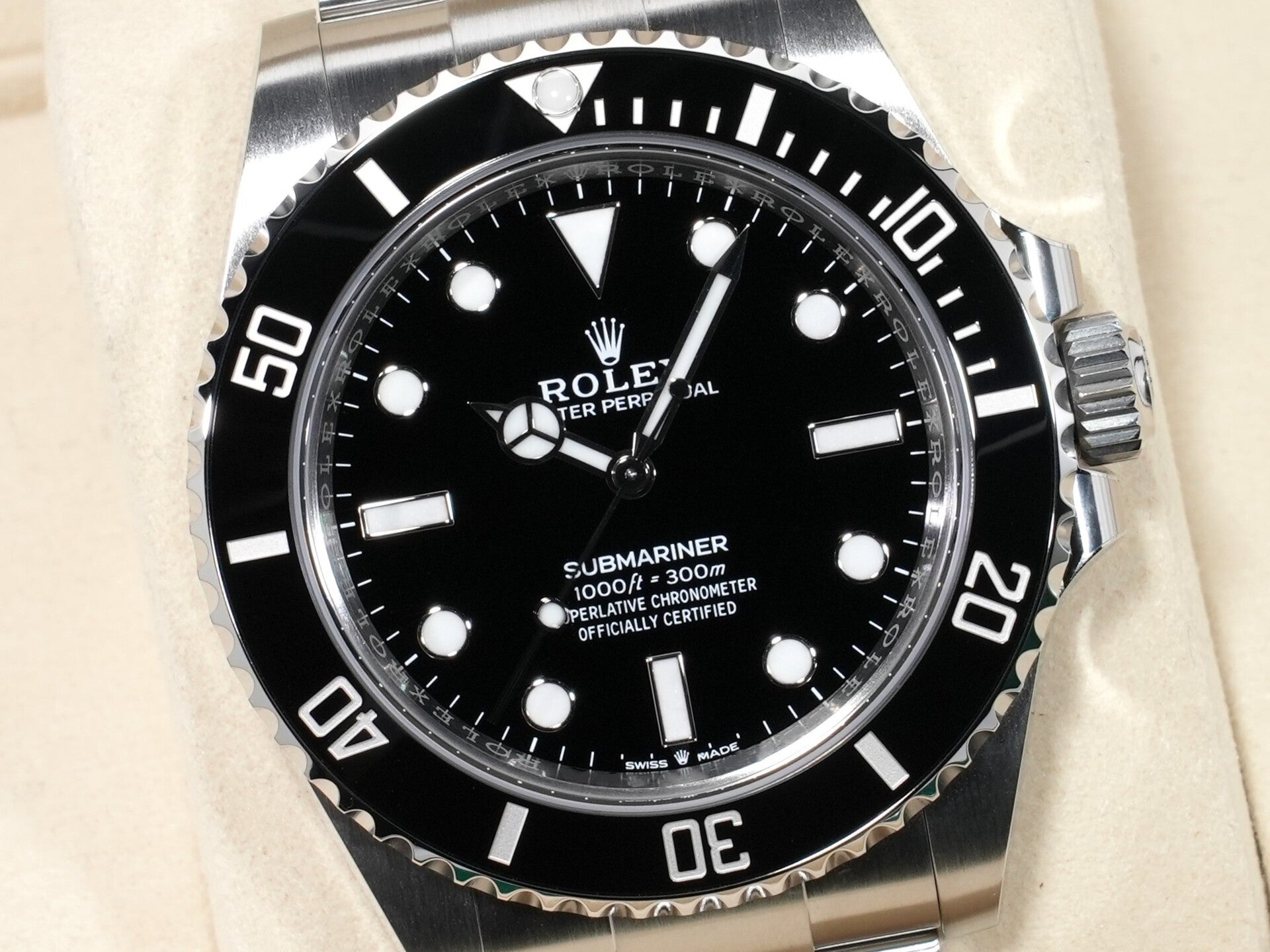 ロレックス サブマリーナー ノンデイト Ref.124060 ステンレススチール ブラック文字盤 未使用 nbexrtkx