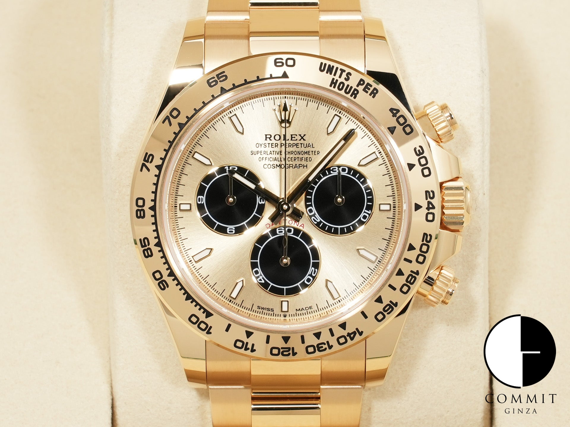 ロレックス デイトナ Ref.126508 イエローゴールド ゴールデンxブライトブラック文字盤 未使用 schk7rst