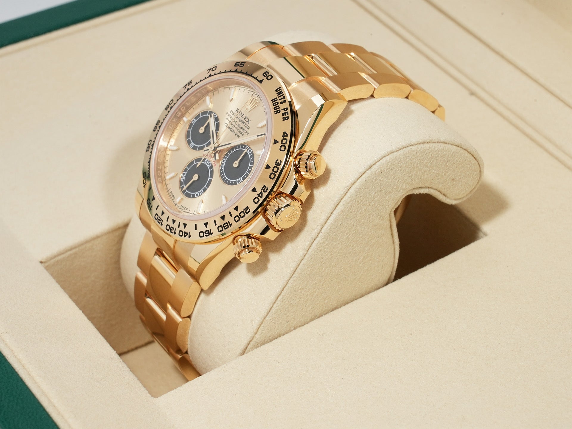 ロレックス デイトナ Ref.126508 イエローゴールド ゴールデンxブライトブラック文字盤 未使用 schk7rst