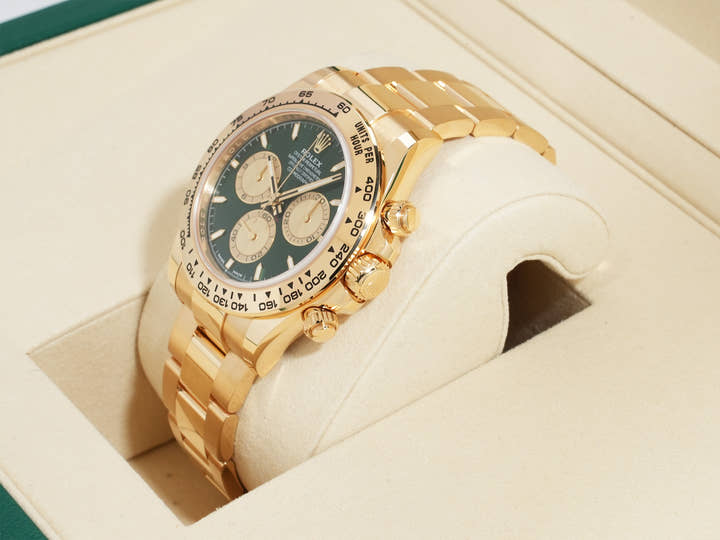 ロレックス デイトナ Ref.126508 イエローゴールド グリーン文字盤 未使用 98fubyaa