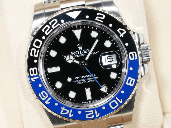 Rolex GMT-Master II Ref. 126710BLNR Stainless Steel Black Dial Oyster Bracelet Excellent Condition phen2gps