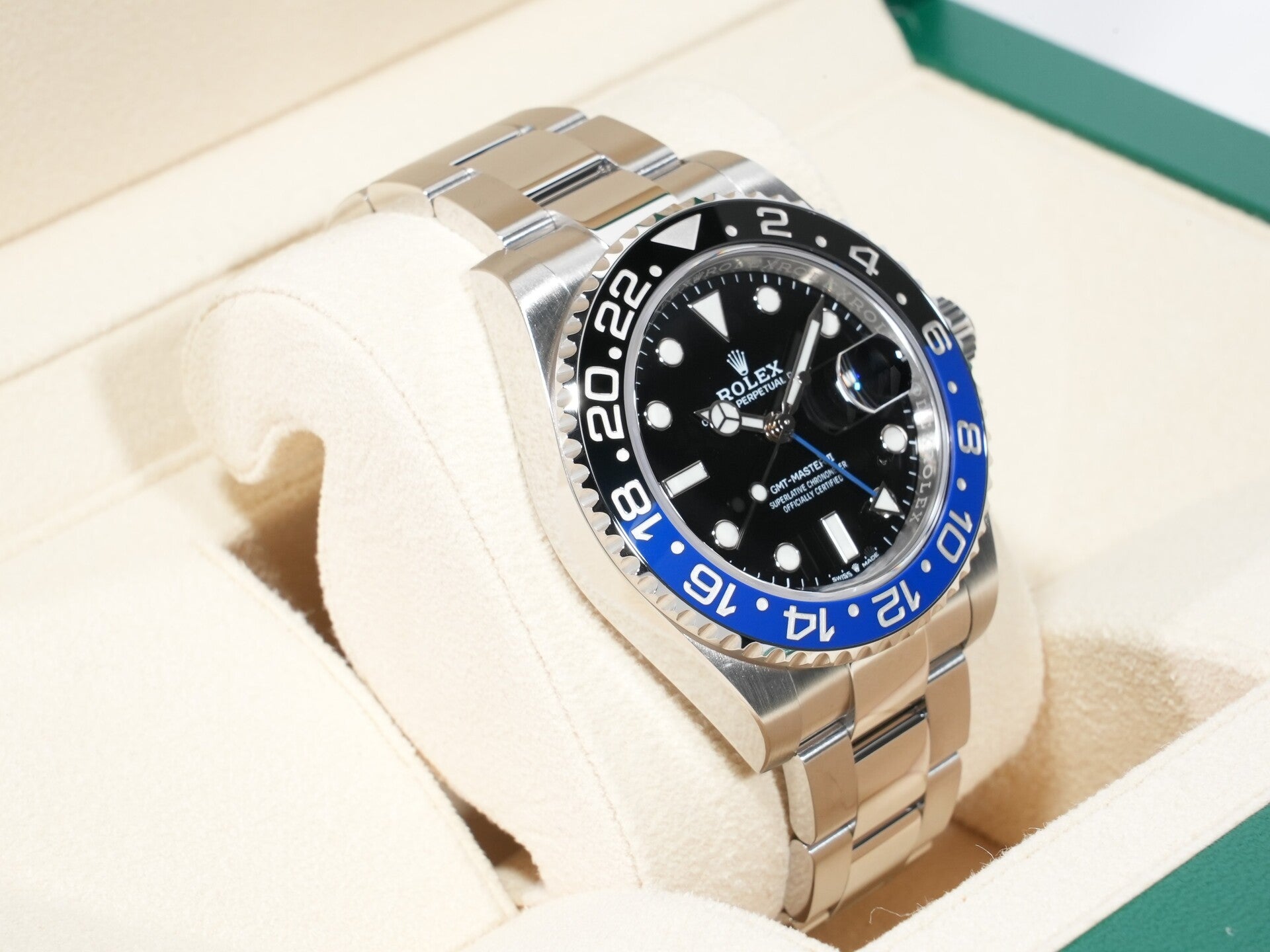 Rolex GMT-Master II Ref. 126710BLNR Stainless Steel Black Dial Oyster Bracelet Excellent Condition phen2gps