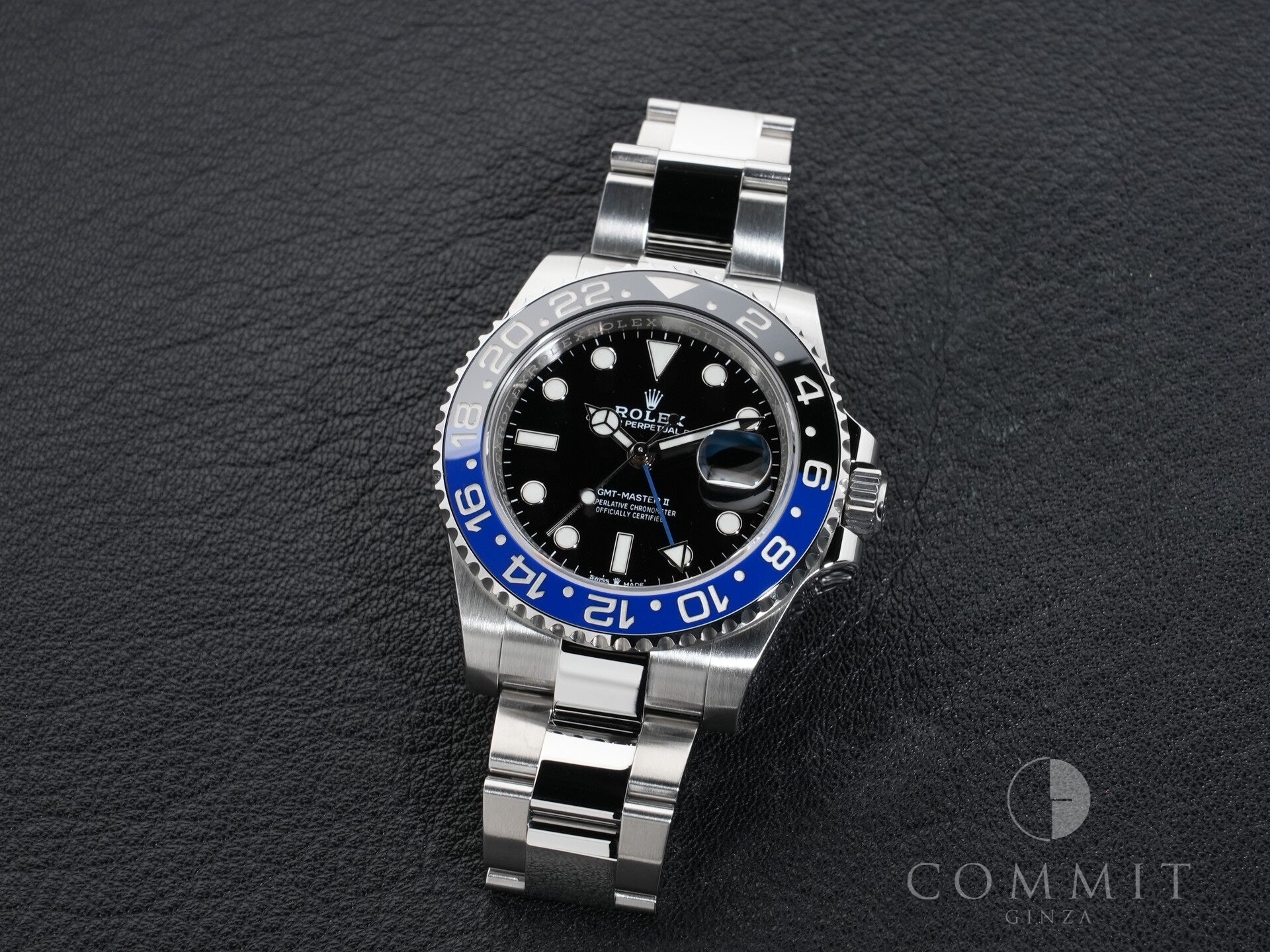 Rolex GMT-Master II Ref. 126710BLNR Stainless Steel Black Dial Oyster Bracelet Excellent Condition phen2gps