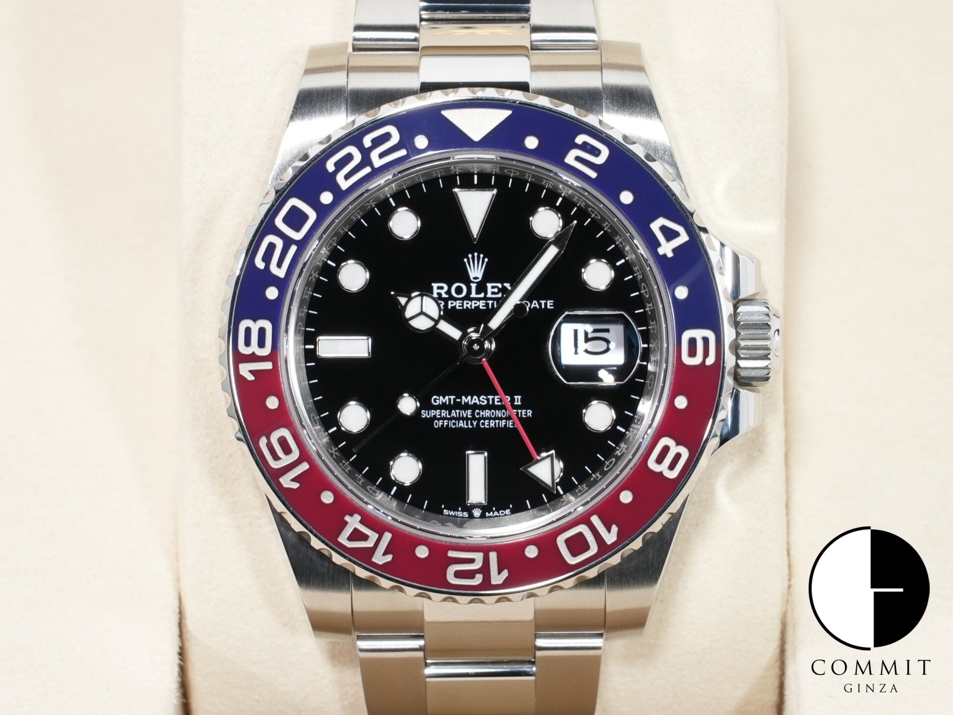 Rolex GMT-Master II Ref. 126710BLRO Stainless Steel Black Dial Oyster Bracelet Excellent Used Condition xk2arpww