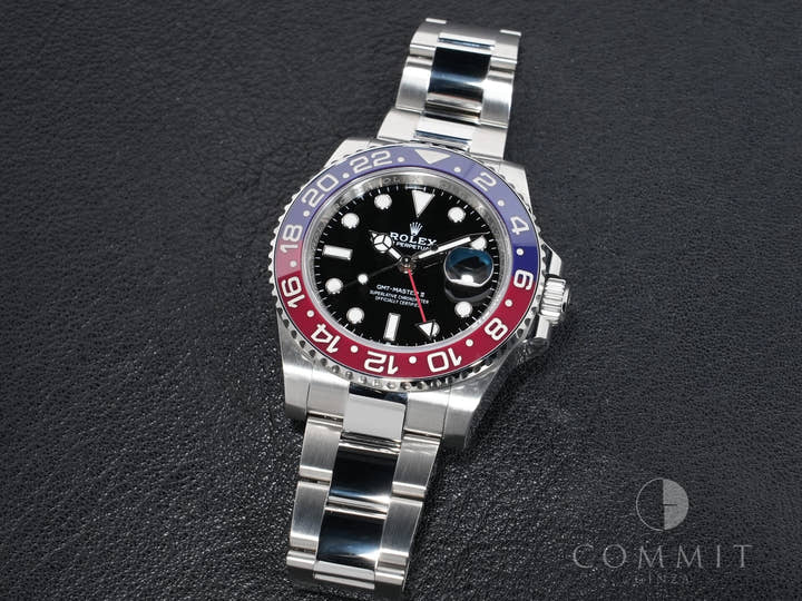 ロレックス GMTマスターII Ref.126710BLRO ステンレススチール ブラック文字盤 オイスターブレスレット 美中古 xk2arpww