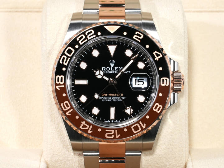 Rolex GMT-Master II Ref. 126711CHNR Stainless Steel/Everose Gold Black Dial Oyster Bracelet Unused qajwy9cd