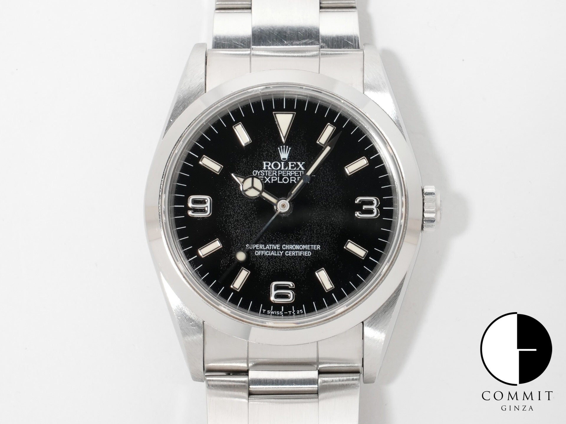 ロレックス エクスプローラーI Ref.14270 ステンレススチール ブラック文字盤 オイスターブレスレット 中古 amnwqum2