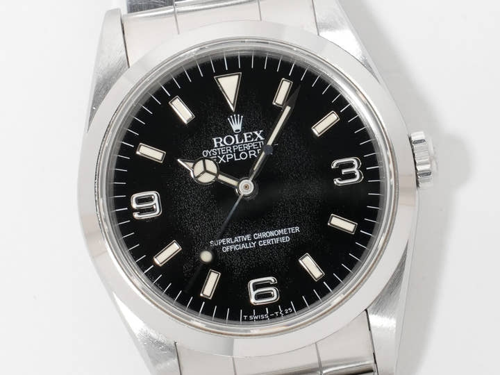 ロレックス エクスプローラーI Ref.14270 ステンレススチール ブラック文字盤 オイスターブレスレット 中古 amnwqum2