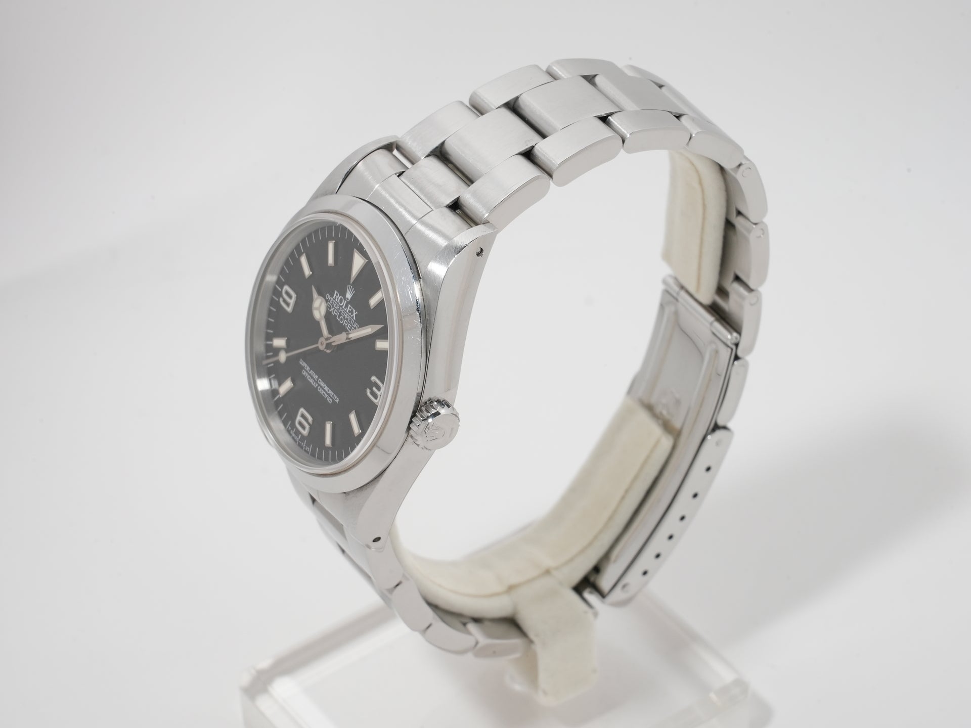 ロレックス エクスプローラーI Ref.14270 ステンレススチール ブラック文字盤 オイスターブレスレット 中古 amnwqum2